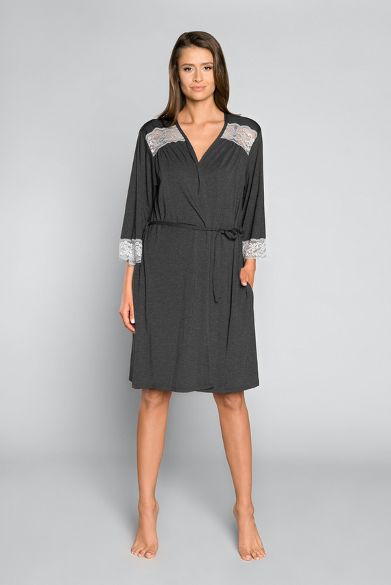 Sonata Dámsky župan Italian Fashion dark melange