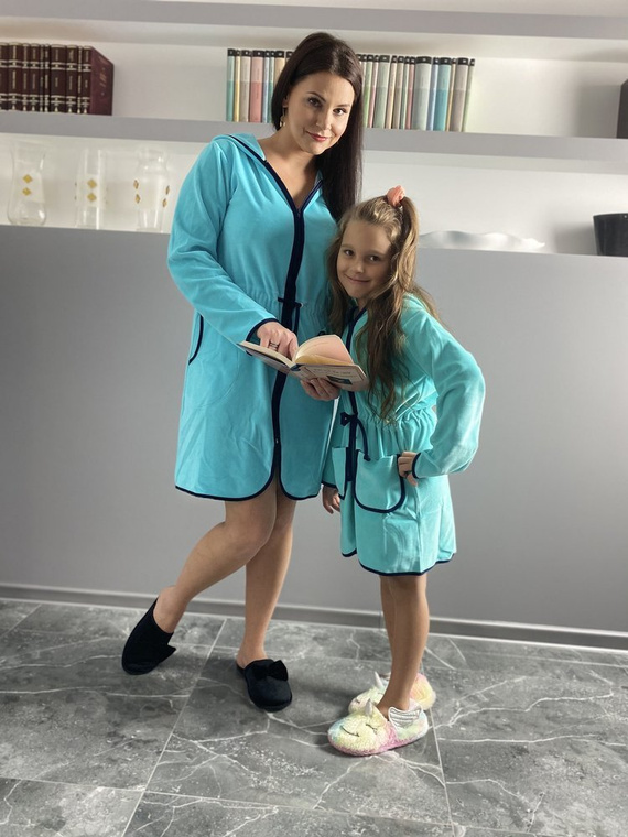 374 / 375 Detský župan Desiree - mätový