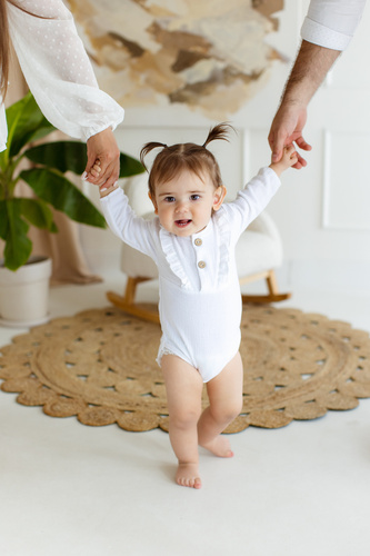 03235GDRE Body DR Girl Just Muslin Ecru Makoma Mušelínové body pre bábätká