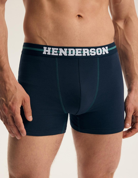Pánske boxerky Henderson 45468 Find-Pak bavlnené so širokou gumou a logom