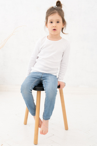 Tričko Tosia pre dievčatá, dlhý rukáv Italian Fashion- white