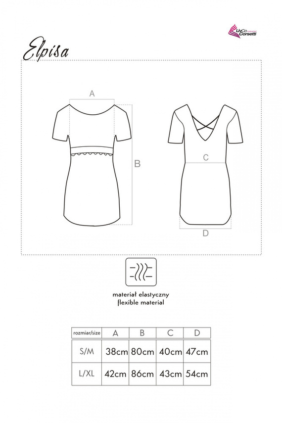 Elpisa LC 90497 Dámska košeľa LivCo Corsetti Fashion