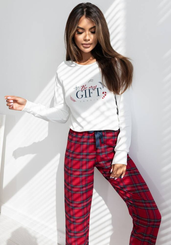 Maribel Interlock dámske pyžamo Sensis - krémové