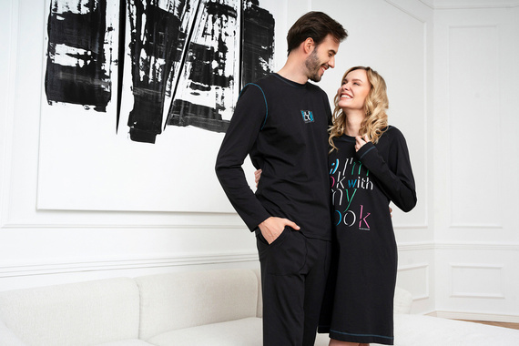 Nočná košeľa Olza Italian Fashion - čierna