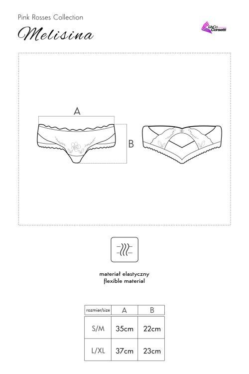 Melisina LC 90432 LivCo Corsetti Fashion dámske nohavičky - bordová