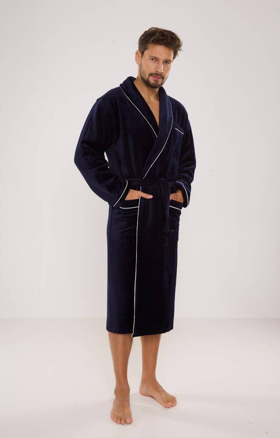 735 Manuele pánsky župan De Lafense - tmavomodrý