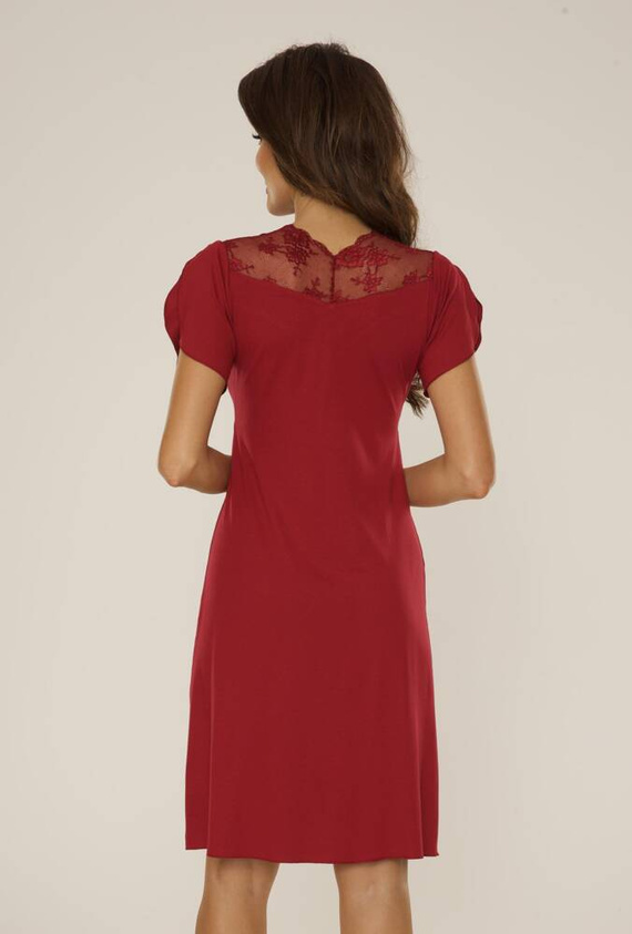 754 Nočná košeľa Lilian De Lafense - bordová