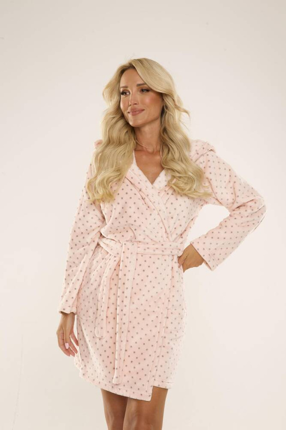 546 Melanie Dámsky krátky župan Forex - lososový