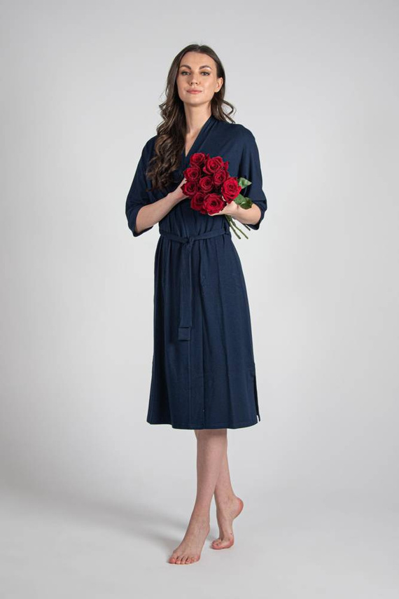 942 Visa Dlhý župan De Lafense - tmavomodrý