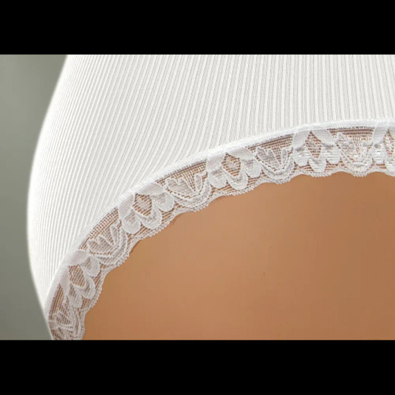 Dámske nohavičky Sesto Senso 6108 čipka bezšvové elastické pohodlné white