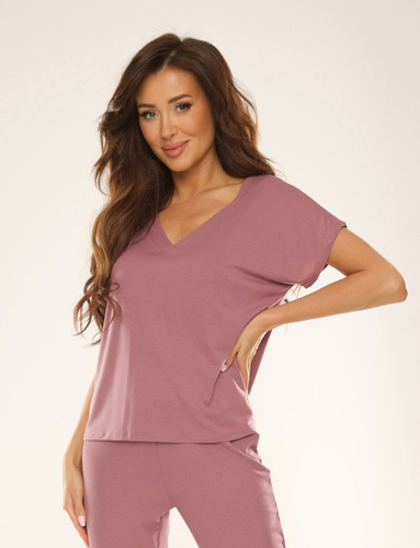 774 Vendy Blúzka s krátkym rukávom De Lafense - berry