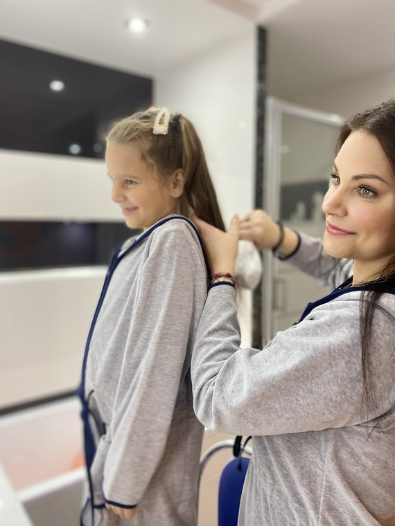 374 / 375 Detský župan Desiree - sivý