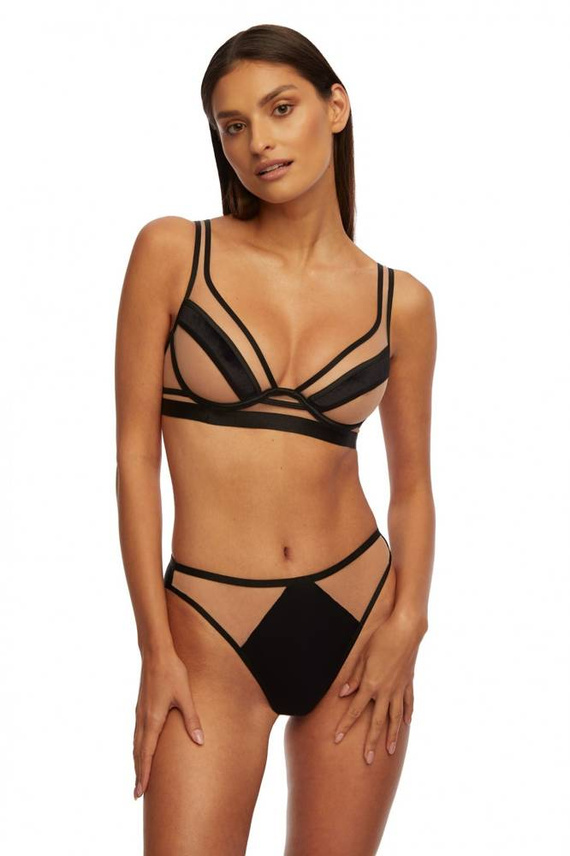 SC-932 Lou Mäkká podprsenka Kinga čierna