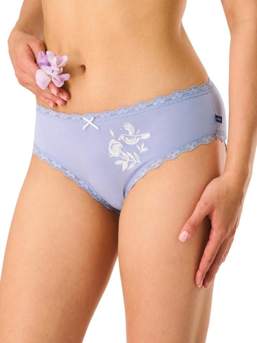 Dámske nohavičky midi LPC 576 B26 Key – viskóza s čipkou, 2 ks Key