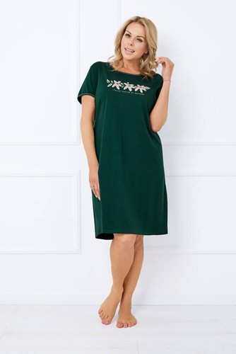 Florisa dámske tričko s krátkym rukávom Italian Fashion - tmavozelené