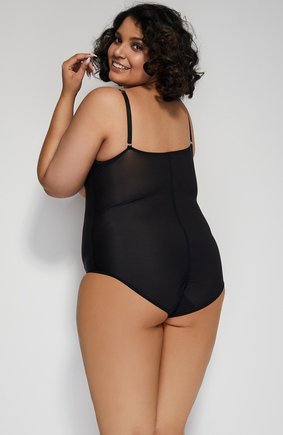 Mitex Softly shaping body - korekčné, bez ramienok, čierne