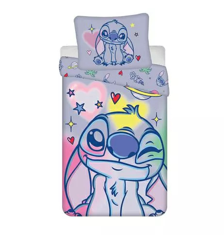 Bavlnené obliečky 140x200 Lilo and Stitch modré 70x90 Jerry Fabrics