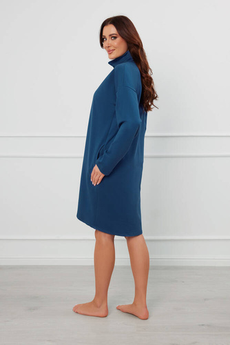 Grafi Dámsky župan na zips Italian Fashion - denim