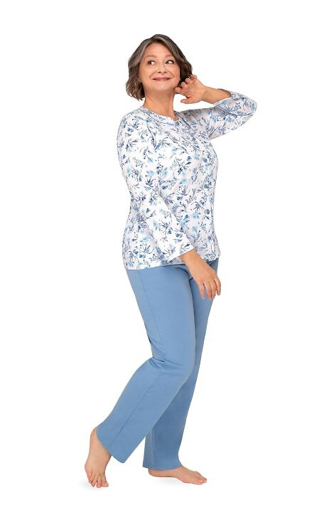 202 Maria III Martel dámske pyžamo - 29 tmavomodré