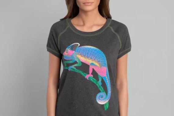 Nočná košeľa Volta s krátkym rukávom Italian Fashion - tmavý melír/zelená