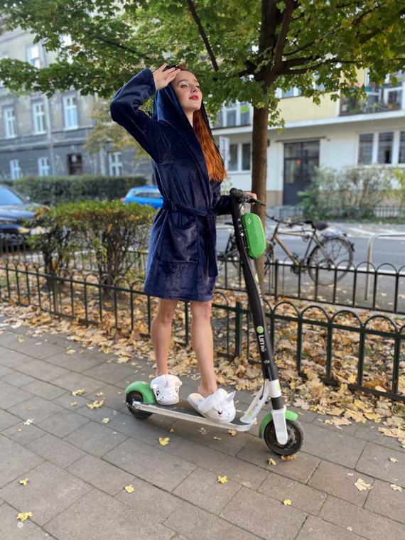 626 Abigail Dámsky krátky župan Forex - tmavomodrý