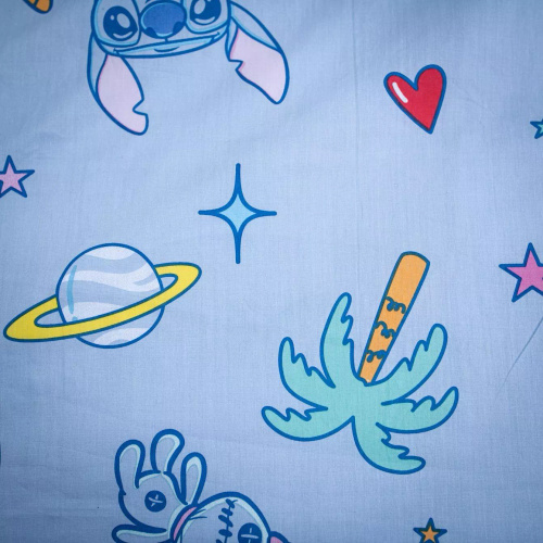 Bavlnené obliečky 140x200 Lilo and Stitch modré 70x90 Jerry Fabrics