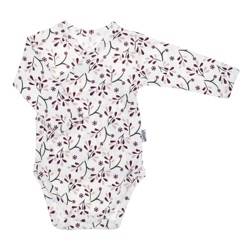 217094 Bavlnené body s dlhým rukávom Alisa Nicol - kvetinový vzor