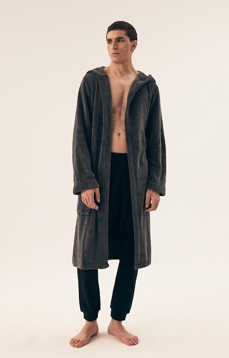 43012 Pánsky župan s kapucňou Mild Henderson - teplý a mäkký