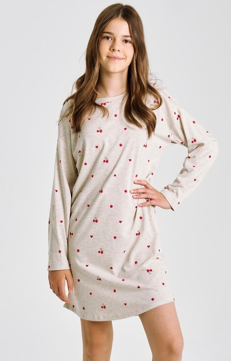 3504 Adele Taro melange - Dievčenské tričko s dlhým rukávom, bavlna