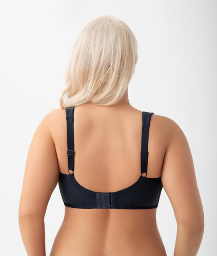 Mäkká podprsenka s kosticami K 973 Nela Gorsenia navy blue - pohodlná podprsenka pre plné poprsie