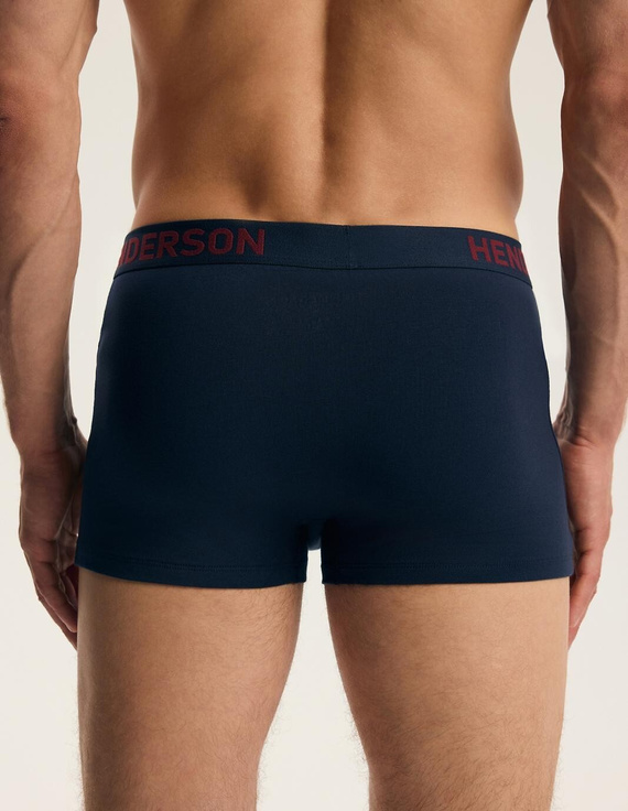 Pánske boxerky Henderson 46101 Fawn 2-pak bavlnené so širokou gumou a logom