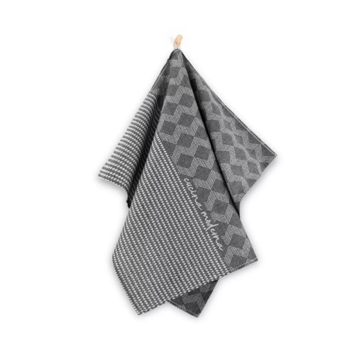 Utierka kuchynská MODERNA 037P Zwoltex 50x70 čierna bavlna Ultrasoft 200 g/m²