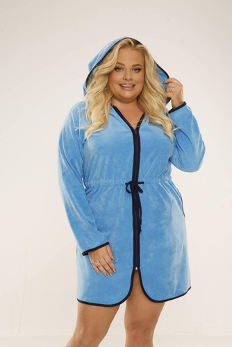 313 Desiree Dámsky župan De Lafense - svetlomodrý