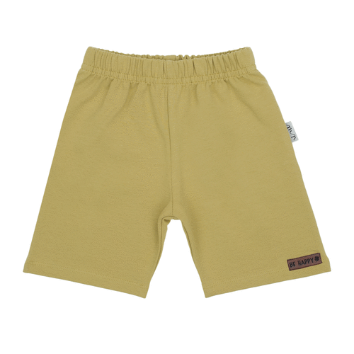 169518 Detské krátke šortky Nicol - unisex, bavlna s elastanom, pohodlné, poľská výroba - limetkovo zelené