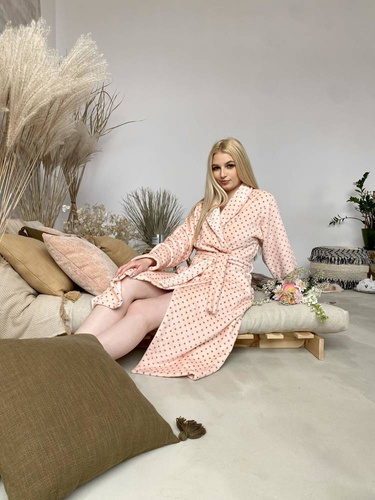 548 Dámsky župan Melanie Long Forex - lososový