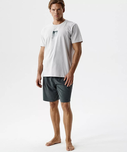 NMP-398 Letné Pánske Pyžamo 100 % Bavlna Peach