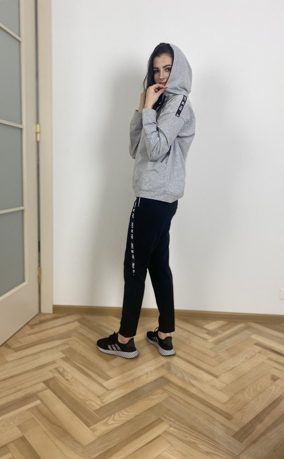 496 Dámska tepláková súprava Just Forex - svetlý melír