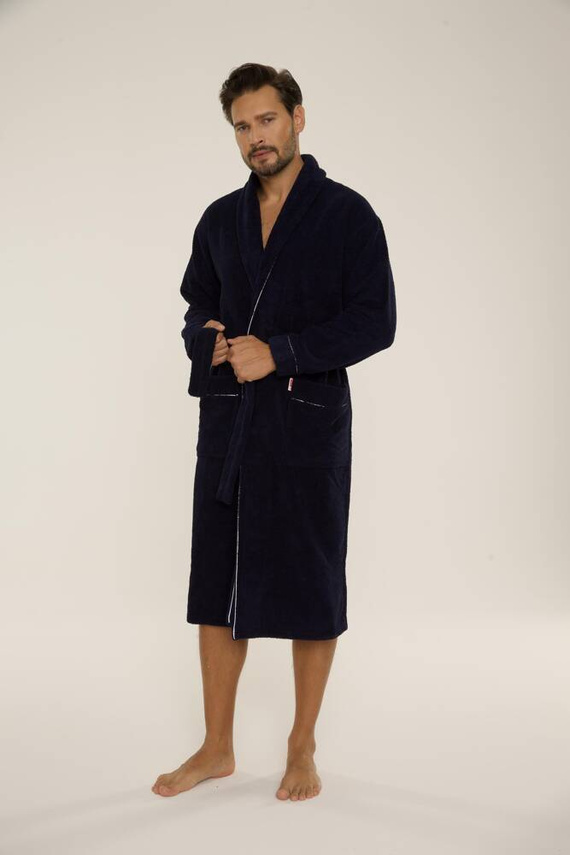 735 Manuele pánsky župan De Lafense - tmavomodrý