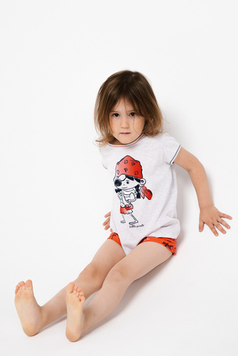 Marina Dievčenské pyžamo Italian Fashion - light melange