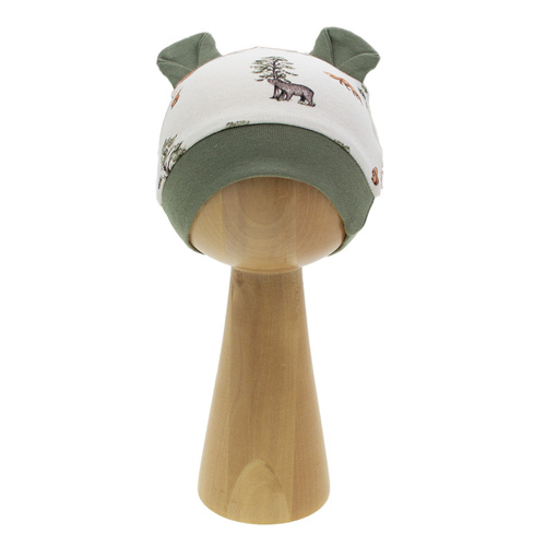 218054 Detská čiapka Yogi Bear Nicol - bavlna, lesný vzor