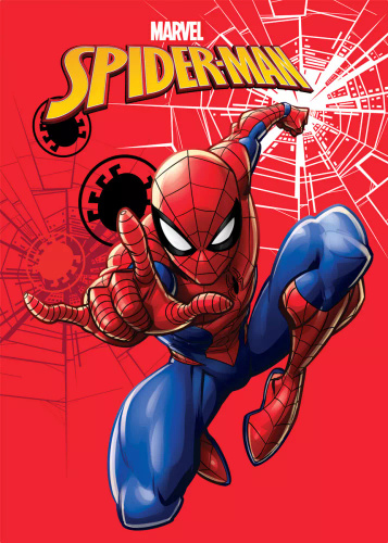 Flísová deka Spiderman Faro - červená, 220 g/m², mäkká a ľahká