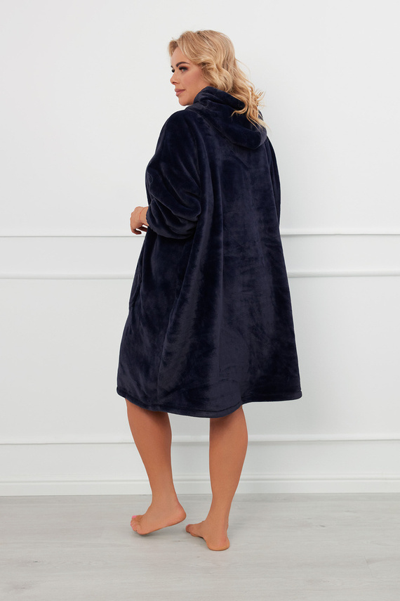 Forio Blúzka s kapucňou unisex Talianska móda - tmavomodrá