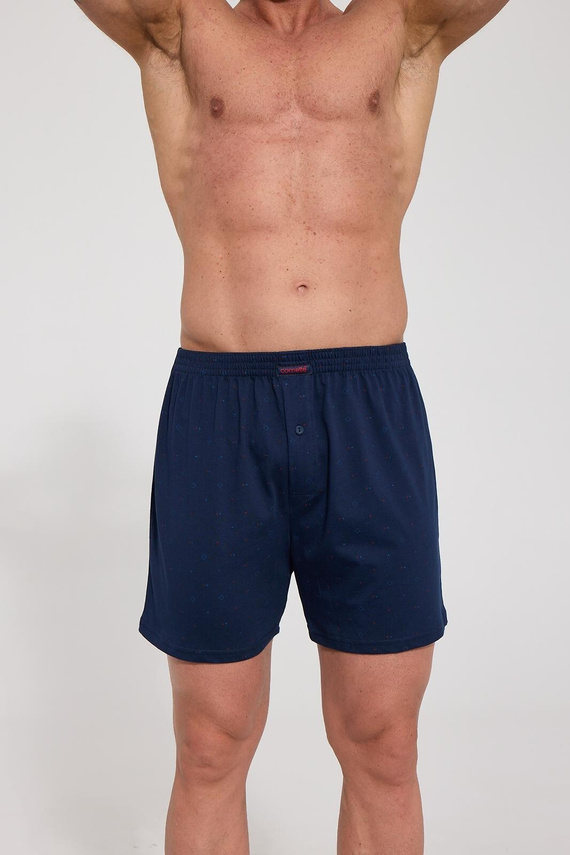 Pánske boxerky Cornette Comfort 002/358, 008/358 tmavomodré – voľné, bavlnené