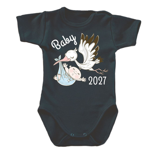 SKU: N053-1 Body pre bábätká moocha BABY 2027 čierne 100 % bavlna