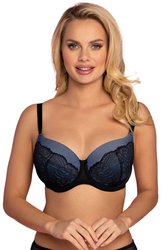 VB-438 Vena vystužená podprsenka čierna - džínsy