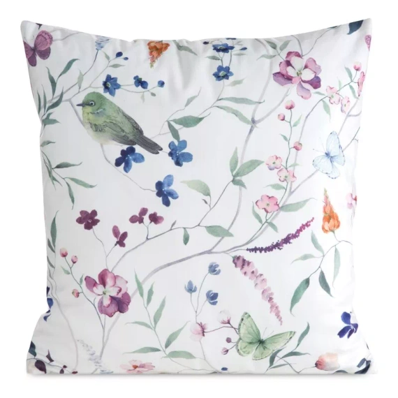 Obliečka na vankúš 45x45 Mink 36 Eurofirany zamat kvety