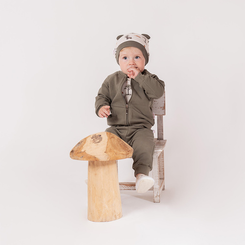 218272 Mikina Yogi Bear Nicol - zapínanie na zips, bavlna, khaki