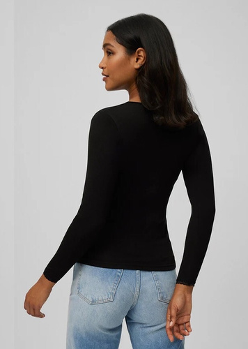 Dámske termo tričko Ysabel Mora 70018 negro- teplé, priedušné, s čipkou a dlhým rukávom