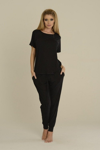 524 Paula Dámske pyžamo De Lafense - grafitové