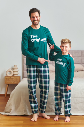7341 Doctor Nap - pánske pyžamo "The Original" | 100% bavlna, poľská výroba - smaragdová